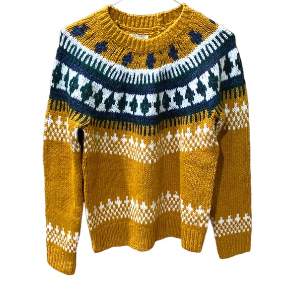 Lucky Brand Wool Blend Bold Fair Isle Sweater - Picture 4 of 16